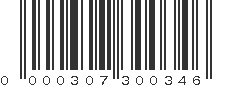 UPC 000307300346