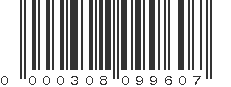 UPC 000308099607