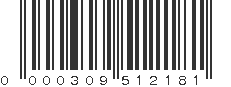 UPC 000309512181