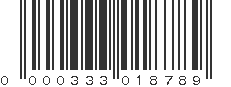 UPC 000333018789