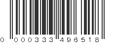 UPC 000333496518