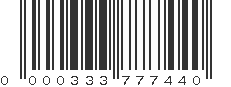 UPC 000333777440