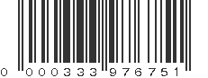 UPC 000333976751