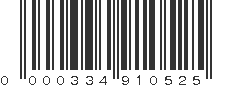 UPC 000334910525