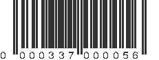 UPC 000337000056