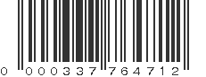 UPC 000337764712