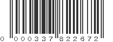 UPC 000337822672