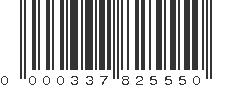 UPC 000337825550