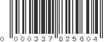 UPC 000337825604