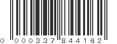 UPC 000337844162