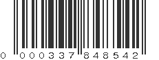 UPC 000337848542