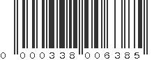 UPC 000338006385