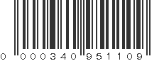 UPC 000340951109