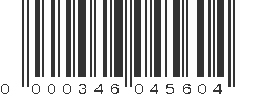 UPC 000346045604