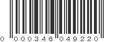 UPC 000346049220