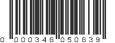 UPC 000346050639