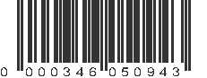 UPC 000346050943