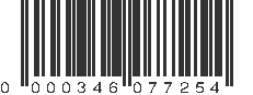 UPC 000346077254