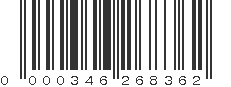 UPC 000346268362