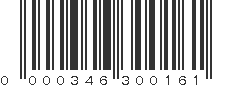 UPC 000346300161