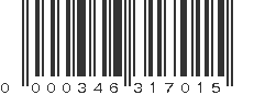 UPC 000346317015