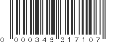 UPC 000346317107