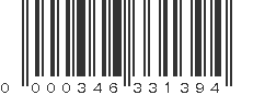 UPC 000346331394