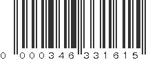 UPC 000346331615