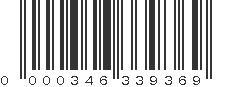 UPC 000346339369