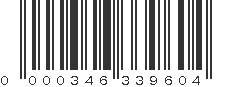 UPC 000346339604