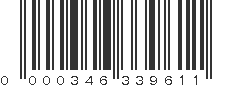 UPC 000346339611