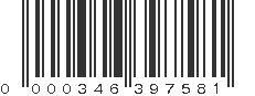 UPC 000346397581