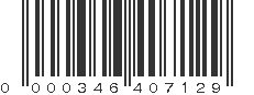 UPC 000346407129