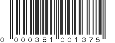 UPC 000381001375