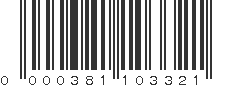 UPC 000381103321