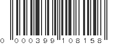 UPC 000399108158