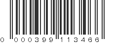 UPC 000399113466