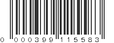 UPC 000399115583