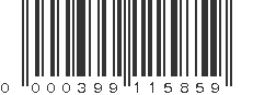 UPC 000399115859