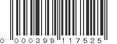 UPC 000399117525