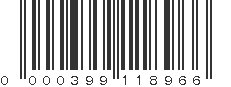 UPC 000399118966