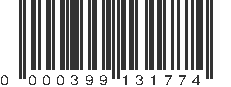 UPC 000399131774