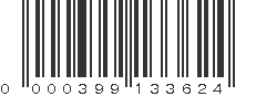 UPC 000399133624