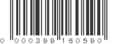 UPC 000399160590