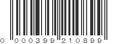 UPC 000399210899