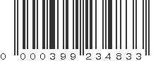 UPC 000399234833