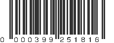 UPC 000399251816