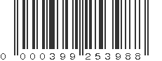 UPC 000399253988