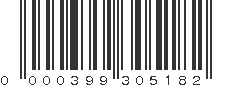 UPC 000399305182