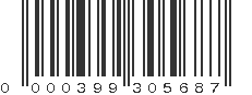 UPC 000399305687